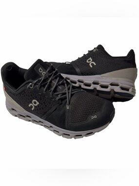 On Cloud OC Running Shoes Black Gray Athletic Activewear Sneakers Woman Lady 9.5